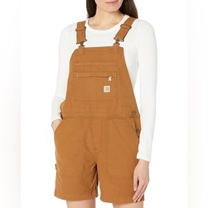 Carhartt Relaxed Fit Canvas Shortalls XS Overalls
